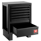 Rws2 Zwart Lage Kast Met 7 Lades