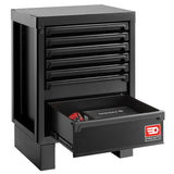Rws2 Zwart Lage Kast Met 7 Lades