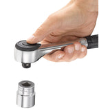 Snelle ratel 1/2" met draaiend heft