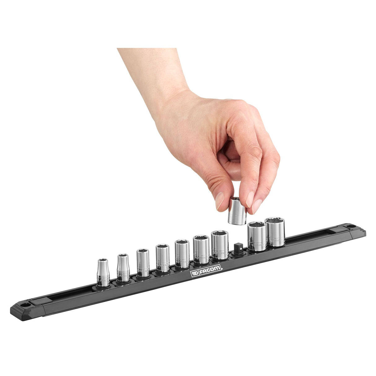 Ogv® Doppen Set 1/4” 6-Kant, 10-Delig Op Rail