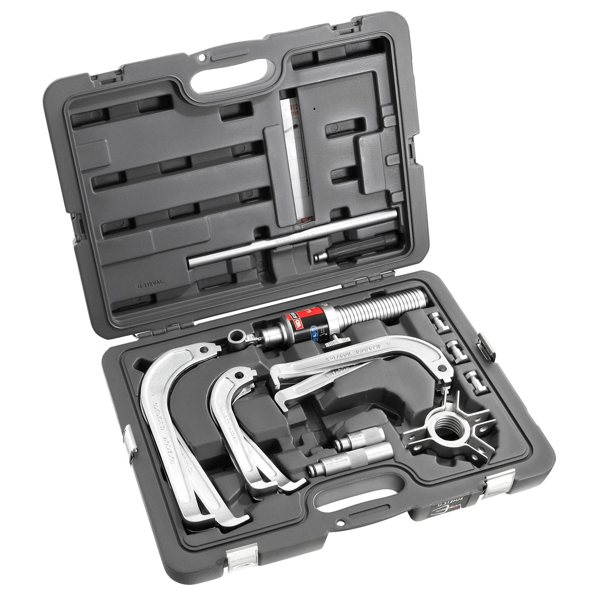 Hydraulische buitentrekker 10 T, 3 sets bekken